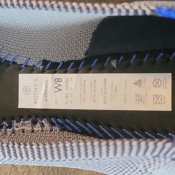 Rothy's Cloud Grey Birdseye Point 8 - Picture 4 of 5